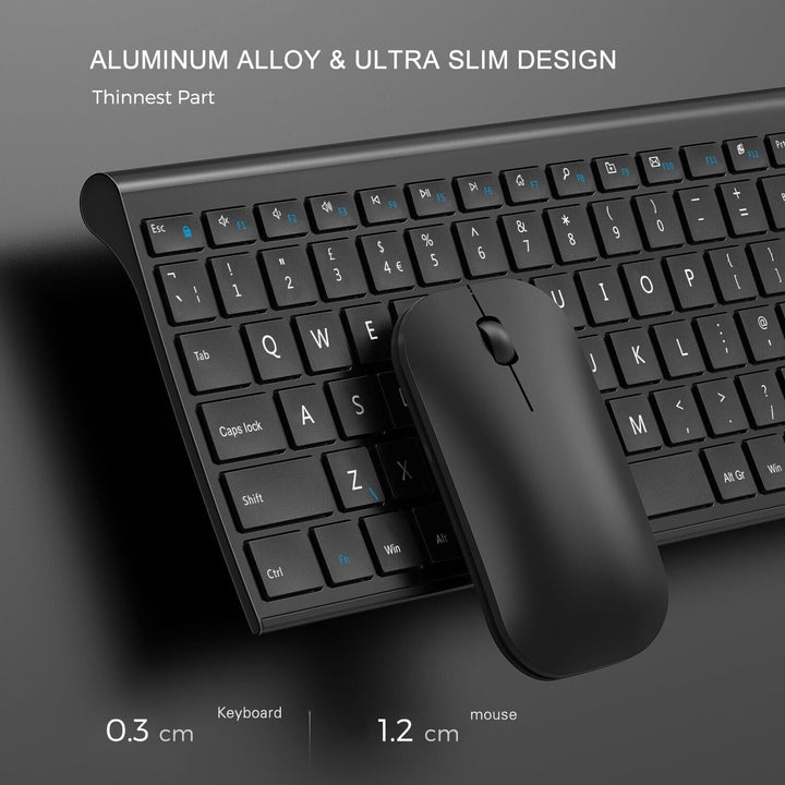 Keyboard and Mouse Rechargeable Set for Windows Desktop Laptop PC Computer 2.4G