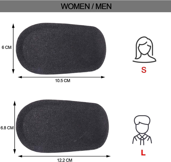 Shoe Height Increase Insoles Mens 3.5cm for Taller Insert Gel Heel Wedges Boost
