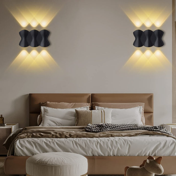 Outdoor Wall Lights Mains LED Up Down Indoor Sconce Lamp IP65 Waterproof Fixture