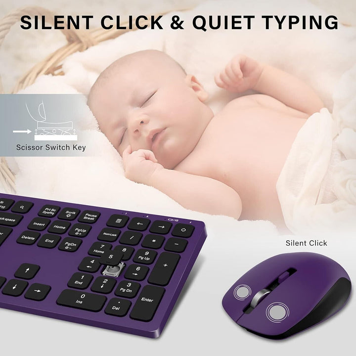 Backlit Keyboard and Mouse Set Rechargeable for Computer Laptop PC Windows USB