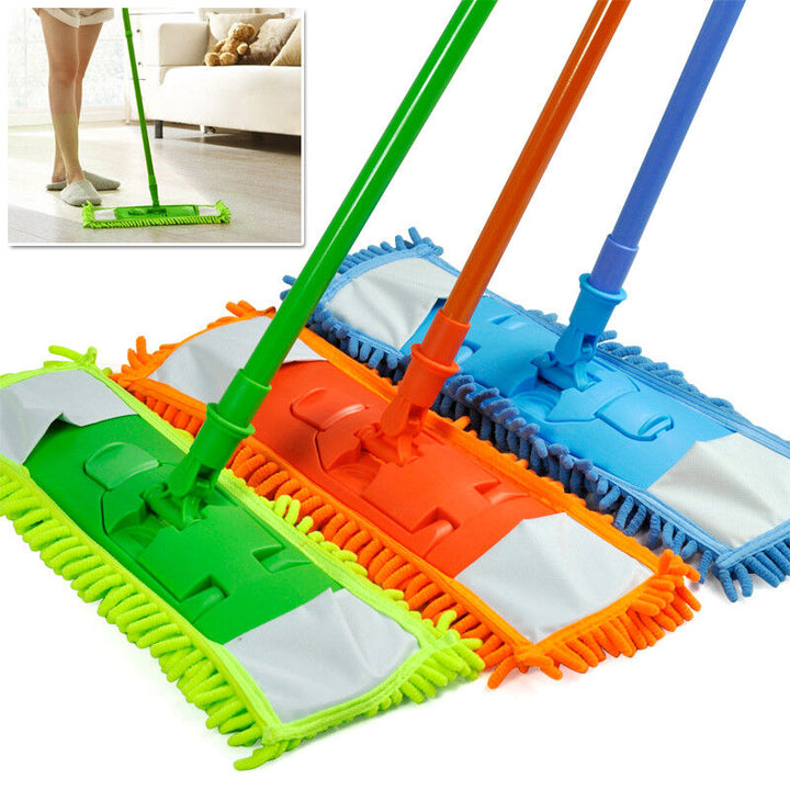 Extendable Microfibre Floor Mop Cleaner Sweeper Wooden Laminate Tile Wet Dry