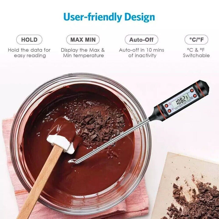 Digital Food Thermometer Temperature Probe Meat Cooking Jam Sugar BBQ Turkey