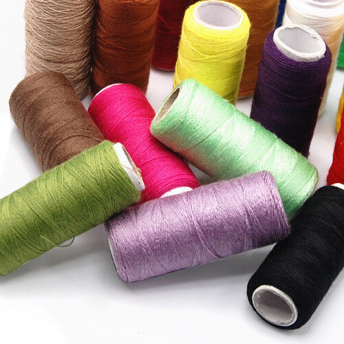 24 Colour Spools Finest Quality Sewing All Purpose 100% Pure Cotton Thread Reel