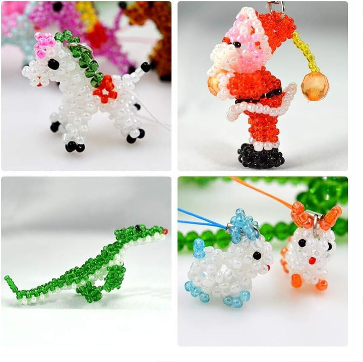 Glass Beads Seeds for Jewellery Making Job Lot 4mm Set Kit Crafting Bracelet