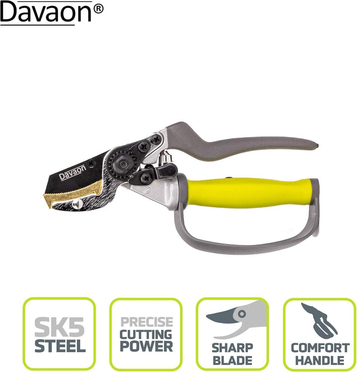 Heavy Duty Garden Secateurs Pruners Shears Snips Anvil Style Cutters Strong