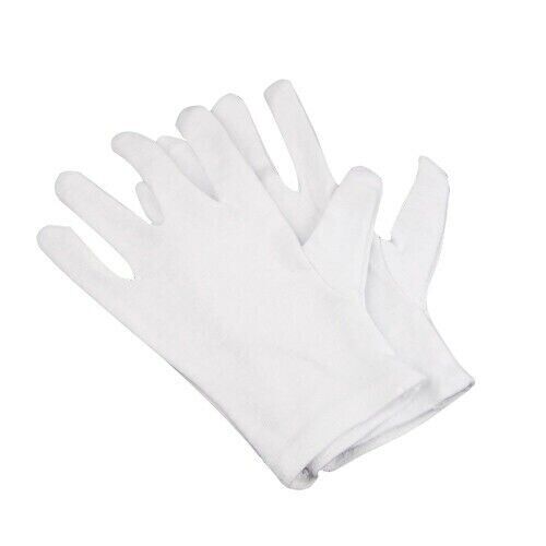 12 Pairs Cotton Gloves White Mens Women Dermatological Moisturising Eczema Cream