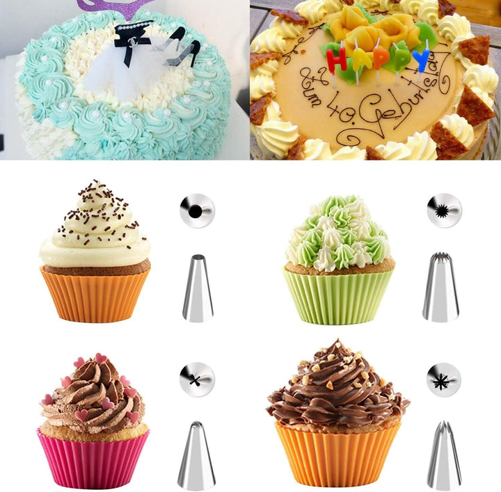 Cake Decorating Tools Kit Bundle Sugarcraft 85 Pcs Cupcake Icing Nozzle Piping