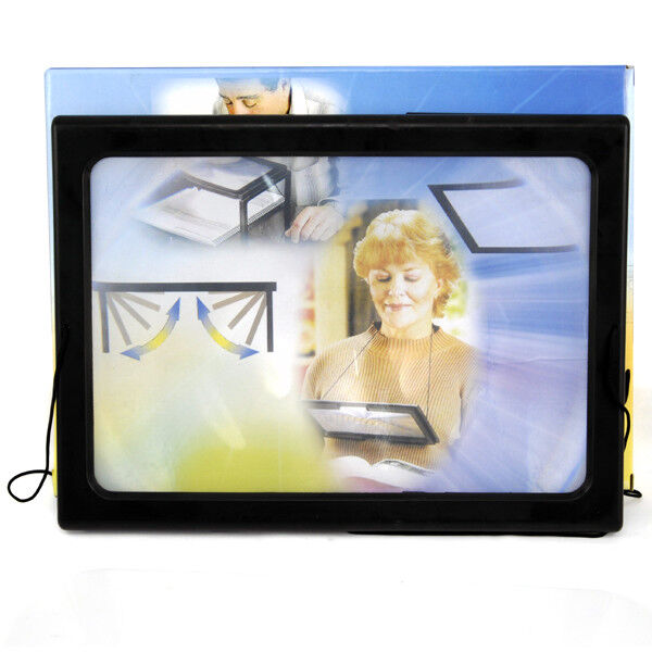 Giant Large Hands Free Magnifying Glass With LED Light Magnifier Reading Sewing