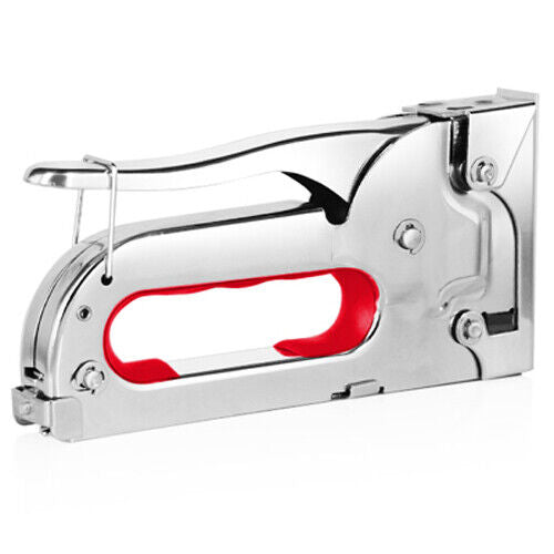 Staple Gun Stainless Steel Metal 100 Staples Stapler 6.35/7.95mm Work Heavy Duty
