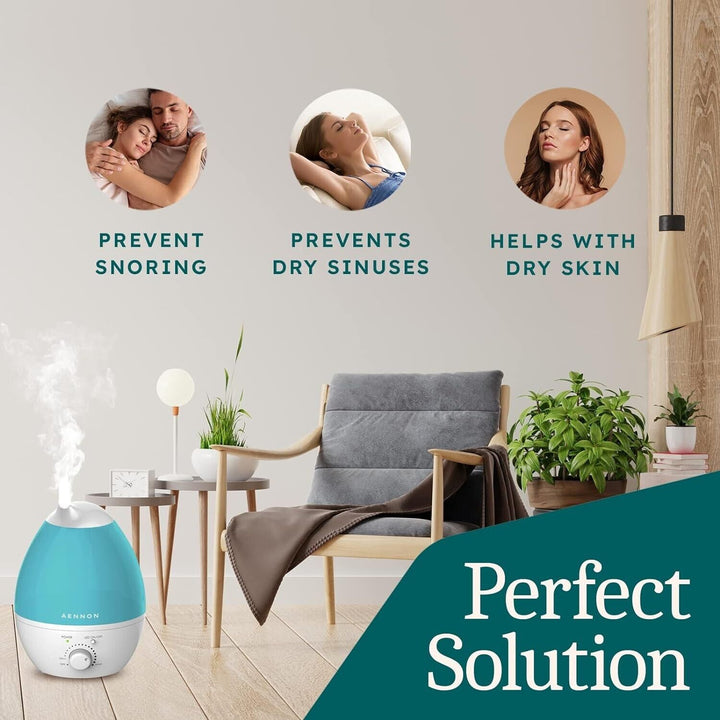 Air Humidifier Diffuser Essential Oil for Bedroom Home Cool Mist Large 2.8L
