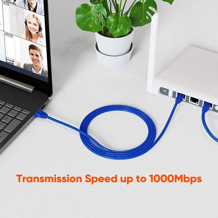 CAT 6 Ethernet Cable UTP 15m Patch RJ45 High Speed Network Long Shielded Outdoor