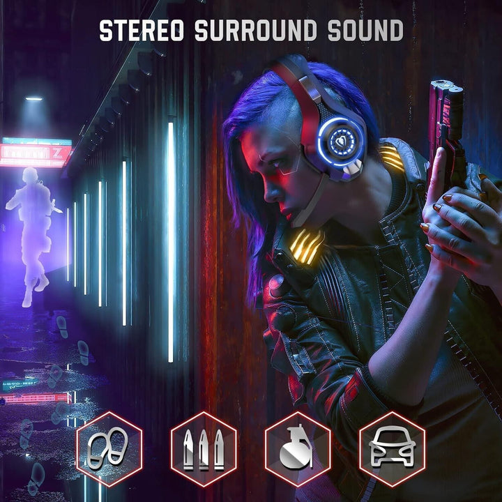 Gaming Headset with Microphone for PC PS4 PS5 Xbox one Nintendo Switch Headphone