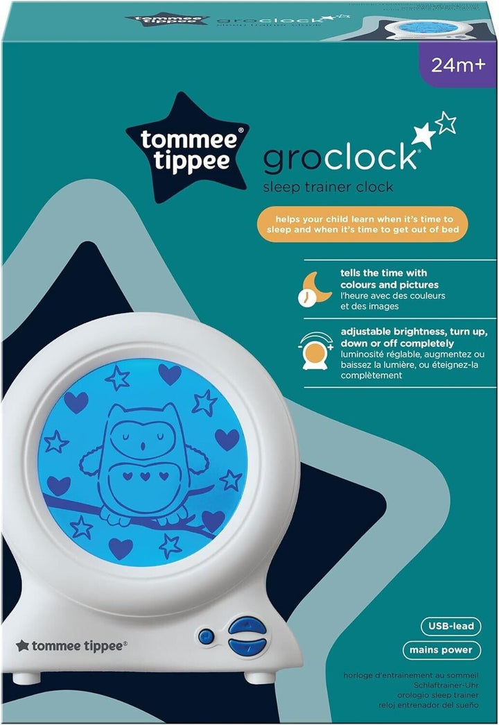 Tommee Tippee Groclock Sleep Trainer Clock Alarm Nightlight Young Children Kids