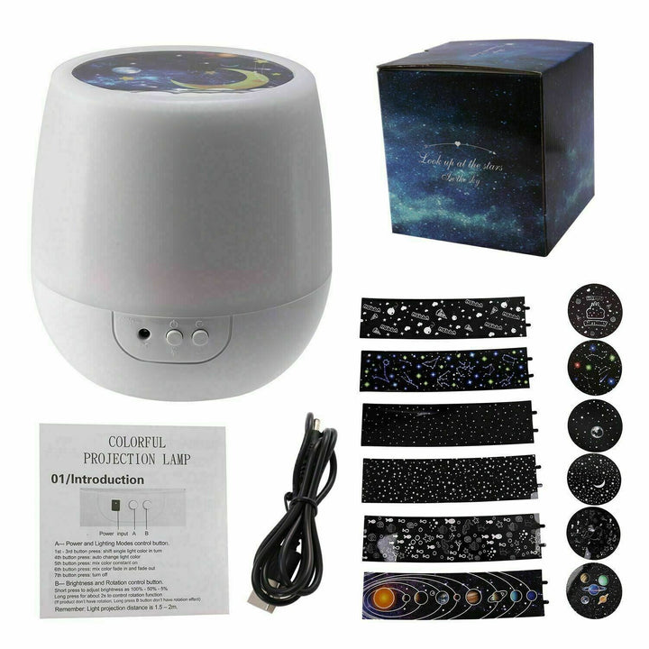 Star Light Projector USB Night Baby Adult Sky Moon Lamp LED Galaxy Ceiling Wall