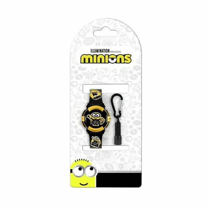 Minions Boys Digital Quartz Watch Silicone Bob Flashing Torch Gift Set Childrens