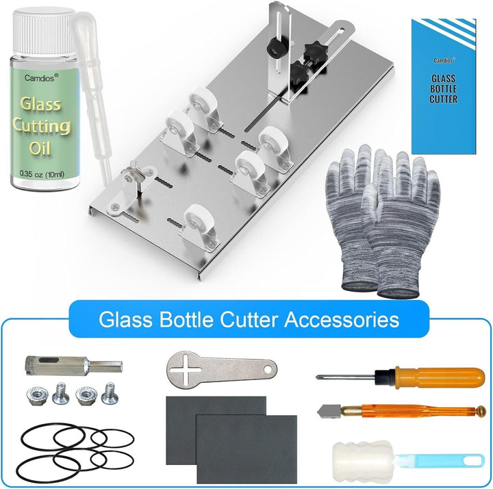 Glass Bottle Cutters Tool Kit Machine Cutting Mason Jars Window Mirror Wine DIY