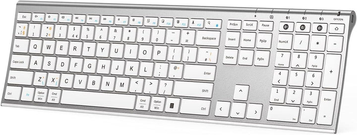 Bluetooth Keyboard Mac Version for Macbook iMac iPad Tablet iOS Rechargeable