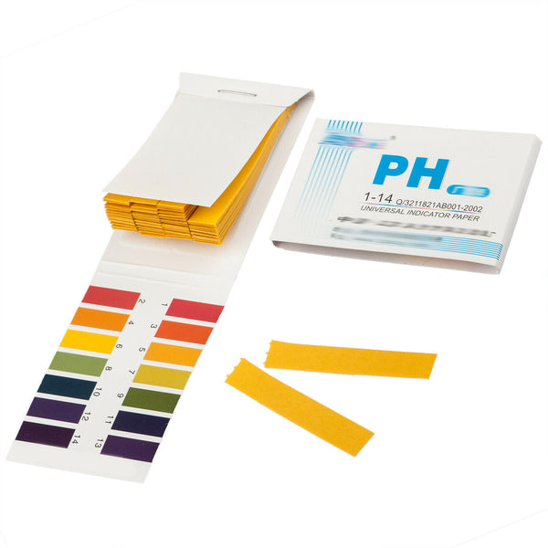 Litmus Paper pH 1 to 14 Test Book 80 Strips for Soil Water Liquid Hot Tub Urine