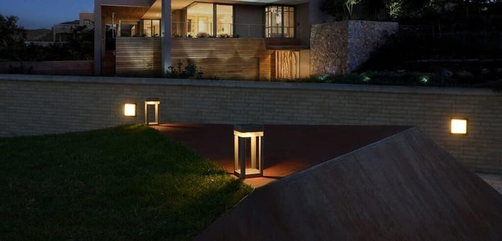 Solar Powered Path Lights Garden Stake Outdoor Adjustable Lantern Ornament White