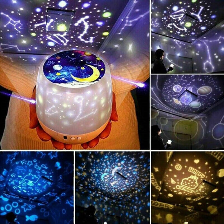 Star Light Projector USB Night Baby Adult Sky Moon Lamp LED Galaxy Ceiling Wall