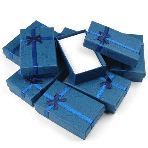12 x Luxury Cardboard Boxes for Gifts Jewellery Pendant Earring Bracelet Bangle