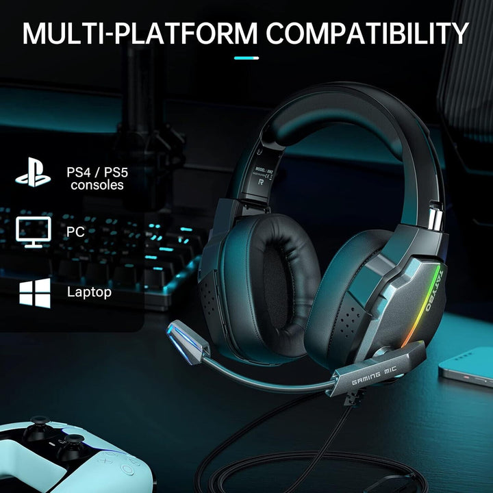 Gaming Headset with Microphone for PC PS4 PS5 Xbox one Nintendo Switch Headphone