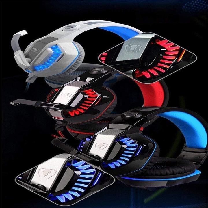 Gaming Headset with Microphone for PC Laptop PS4 Xbox One PS5 Headphones LED USB