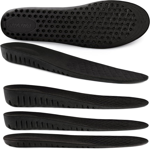 Height Increase Insoles Mens Womens Shock Absorbing Cushion Shoe Sports Orthotic