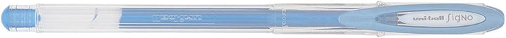 12x Uni-ball Signo UM-120NM Rollerball Pen Metallic Blue Ink Medium Nib 0.8mm