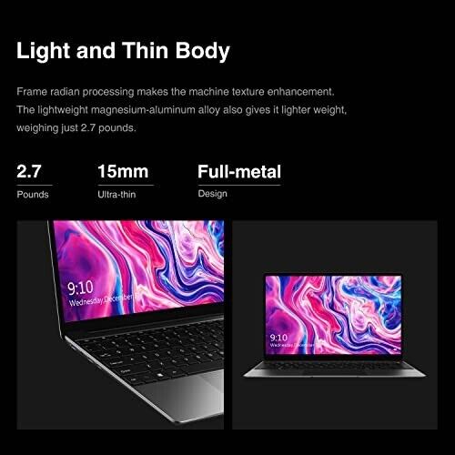 Laptop Windows 10 13.3" Chuwi Aerobook Pro Intel Core M3 8GB RAM 256GB SSD FHD