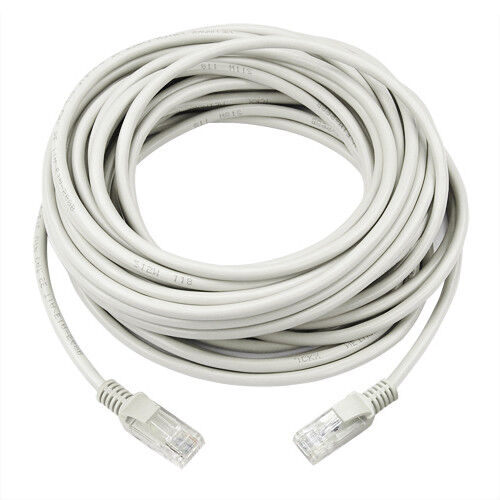 30m RJ45 Cat5e Ethernet Network Lan Cable Patch Lead CCTV SKY XBOX 360 BT PS4