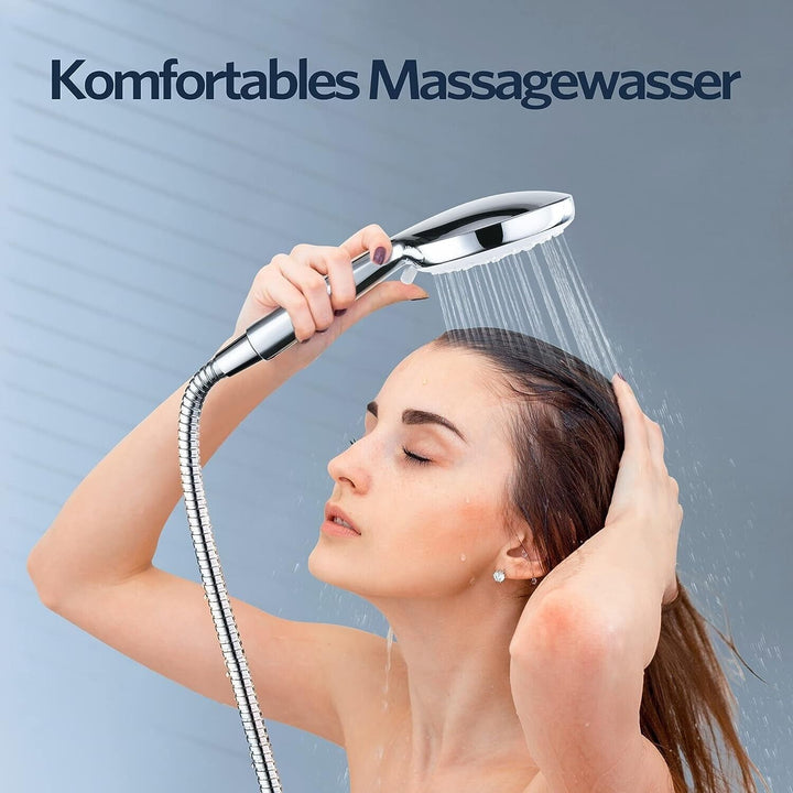 Shower Head High Pressure Large Replacement Universal Handheld 5 Spray Modes