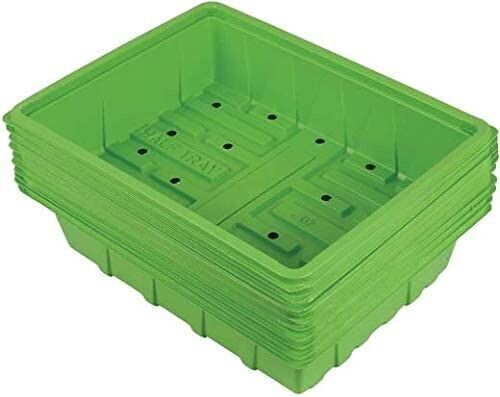 Half Size Seed Trays Plastic With Holes Single Cell Propagator Sets Greenhouse