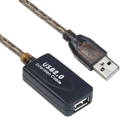 20m Long Reaching USB Active Repeater Extension Cable USB2.0 Booster Lead Extend