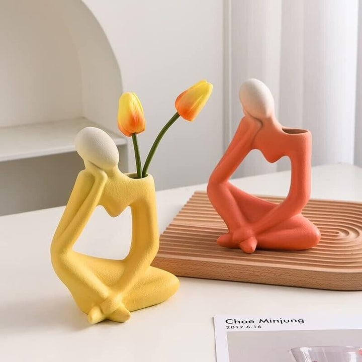 Ceramic Vase Small Plant Pot Table Decoration Desk Home for Decor Gift Modern