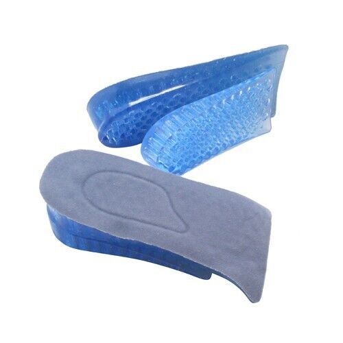 Heel Lift Shoe Inserts Gel Mens Orthotic Height Increase Taller Insoles Pads