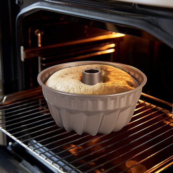 Fluted Ring Bundt Cake Tin Round Baking Pan Mould Non Stick Loaf Tin Easy Clean