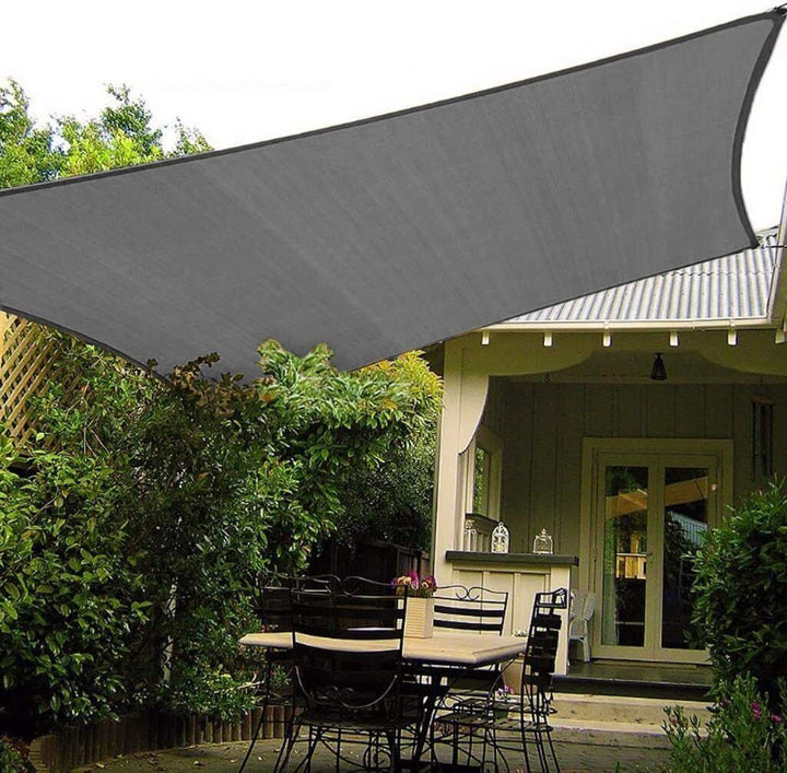 Sun Shade Sail Canopy Garden Patio Awning Waterproof Sunscreen Rectangle Rope