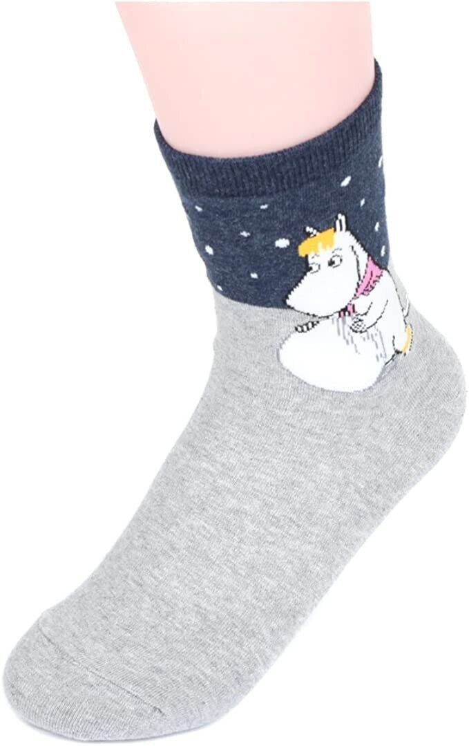 4 Pairs Moomin Womens Girls Crew Socks Cartoon Ladies Ankle Clothing Xmas Gift