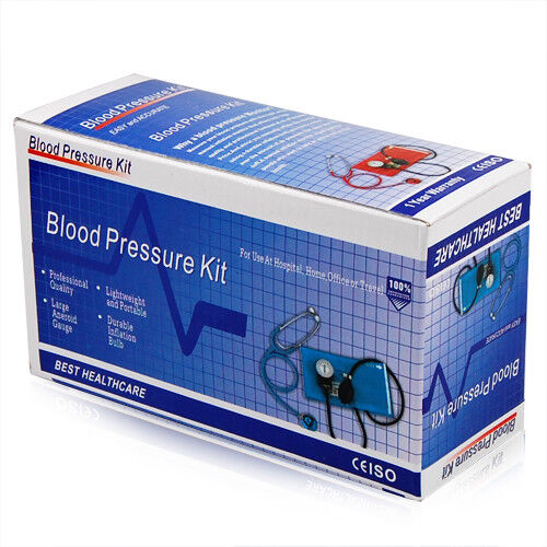 Aneroid Sphygmomanometer Cuff Blood Pressure Montior Stethoscope Nylon Cuff Dial