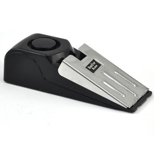 Home Security Wedge Door Stop Alarm System Device Intruder Alert Detection
