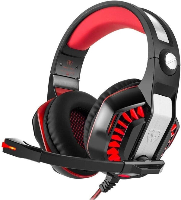 Gaming Headset with Microphone for PC Laptop PS4 Xbox One PS5 Headphones LED USB