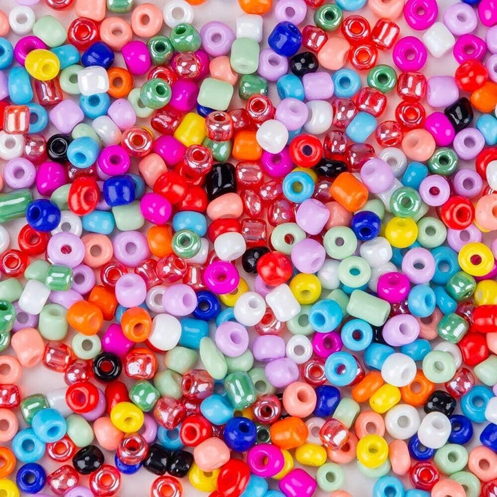 Glass Beads Seeds for Jewellery Making Job Lot 4mm Set Kit Crafting Bracelet