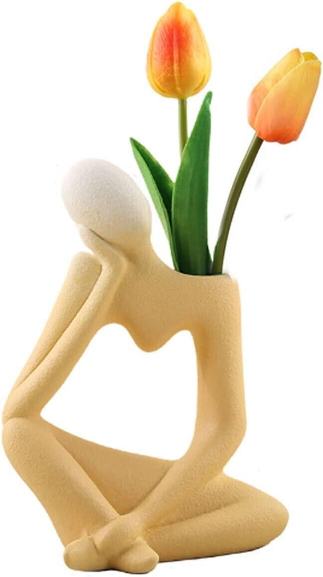 Ceramic Vase Small Plant Pot Table Decoration Desk Home for Decor Gift Modern