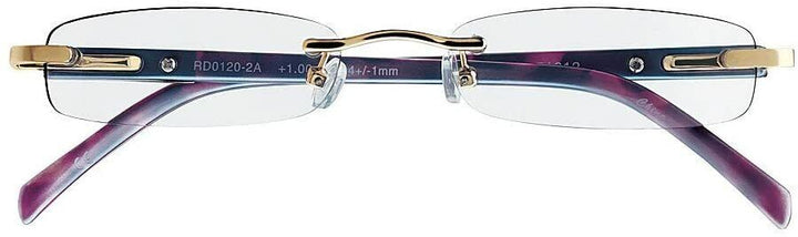 Cross Rimless Womens Reading Glasses 1.0 Designer Oval Model Georgina Trendy