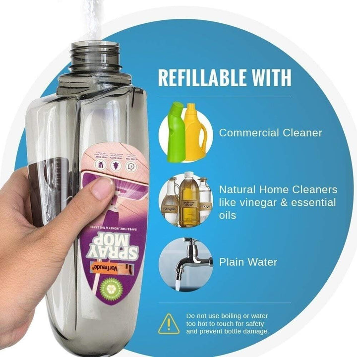 Floor Spray Mop for Cleaning Vinyl Kitchen Washable Microfibre Heads Pads Large