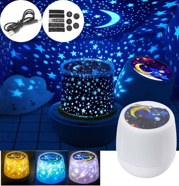 Star Light Projector USB Night Baby Adult Sky Moon Lamp LED Galaxy Ceiling Wall