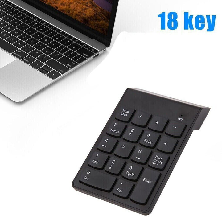 Wireless 2.4GHz USB 18 keyboard Number Pad Numeric Keypad Keyboard for Laptop PC