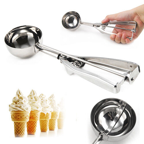 Ice Cream Scoop Stainless Steel 6cm Mash Potato Spoon Kitchen Tool Server Food
