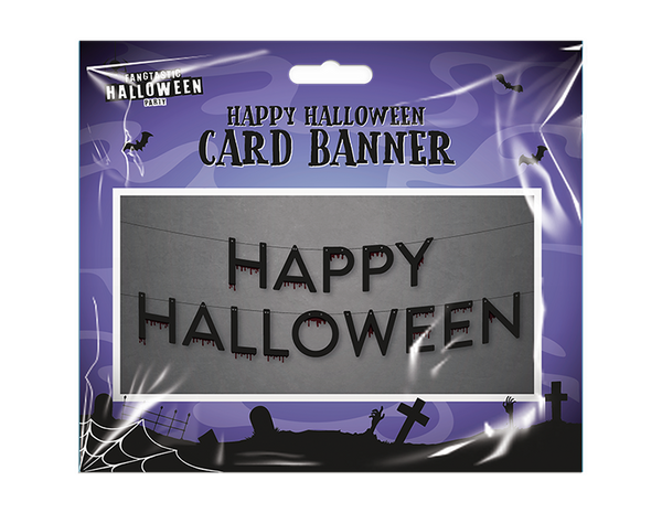 Happy Halloween Hanging Banner Sign House Props Party Decorations Indoor Outdoor